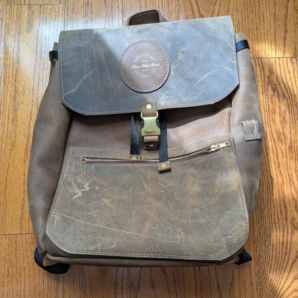 Home State Made - Bicoastal Handmade Leather Backpack - Tobacco